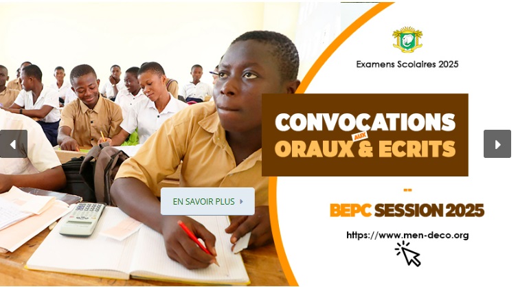 Convocations aux oraux et écrits du BEPC 2025 en Côte d'Ivoire : comment ça se passe ?